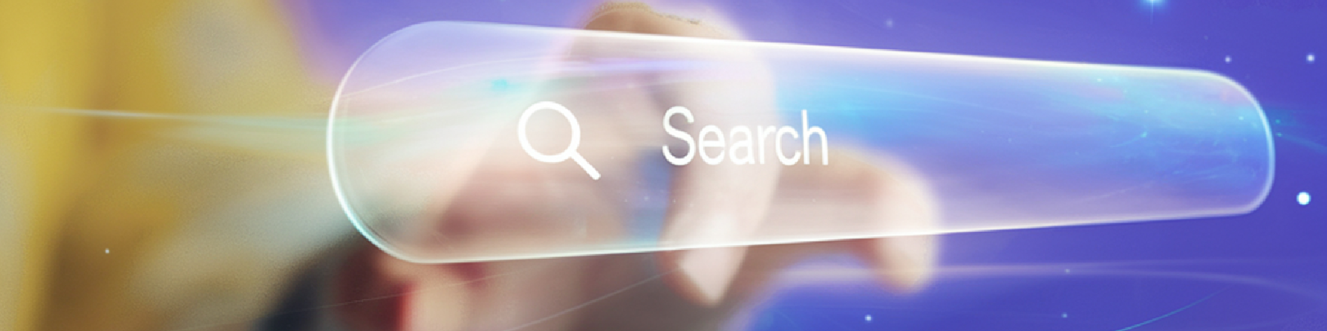 Persona haciendo una búsqueda