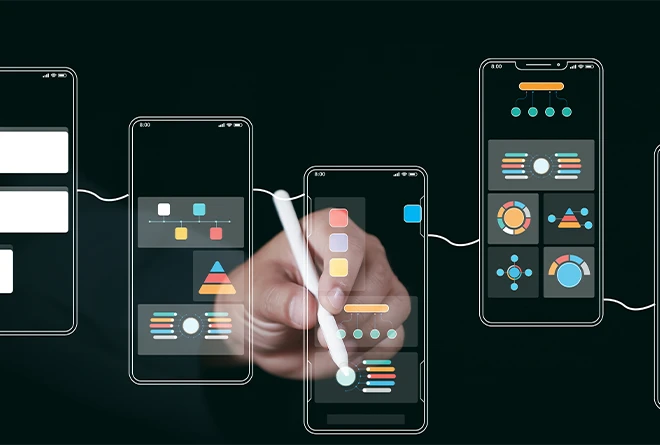 Persona con varios celulares