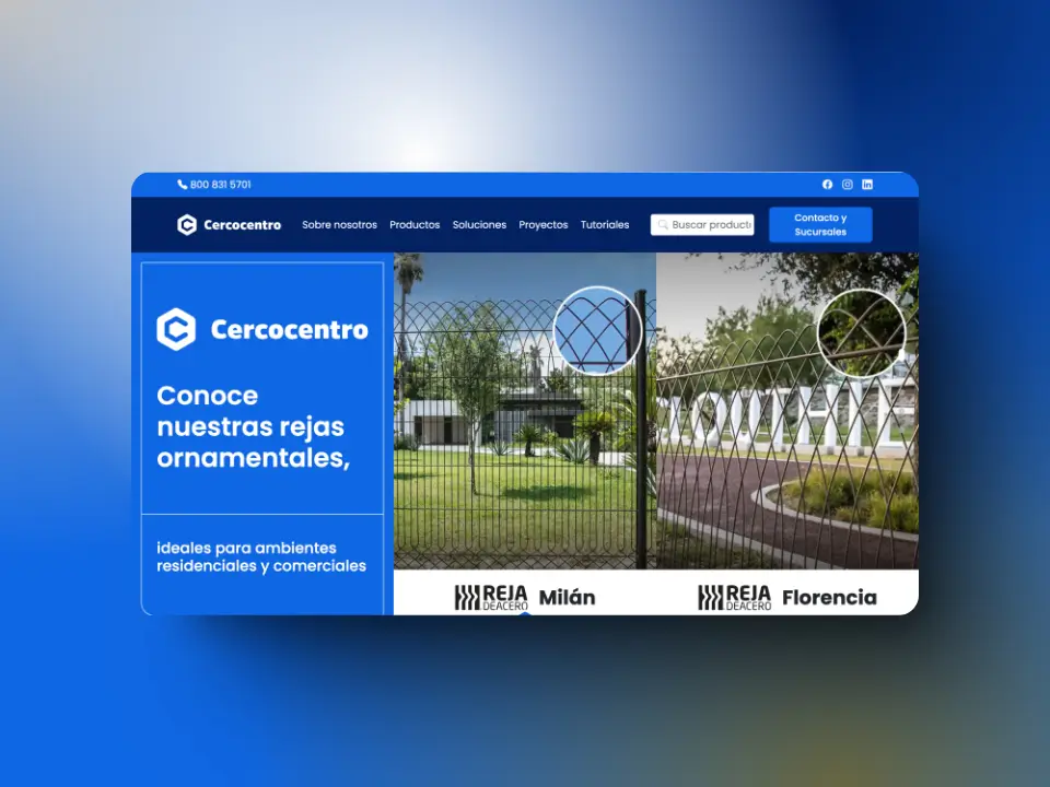 Captura de pantalla desarrollo de e-commerce a la medida Nopcommerce Cercocentro