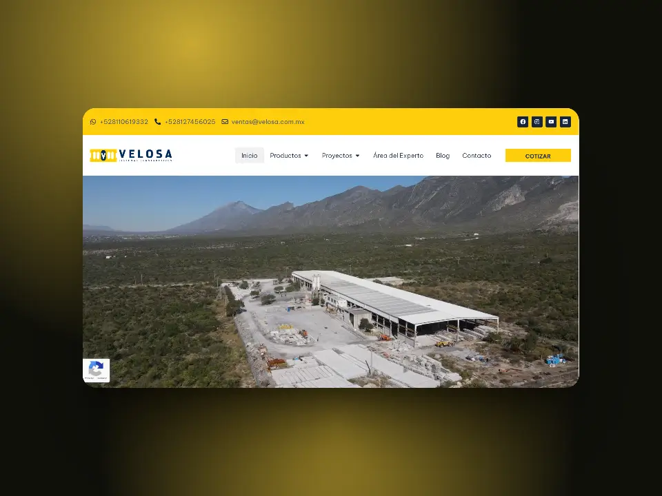 Captura de pantalla Diseño y Desarrollo Web a la medida Velosa